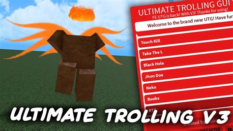 ROBLOX Ultimate Trolling GUI V3 FE Script Hub - YouTube