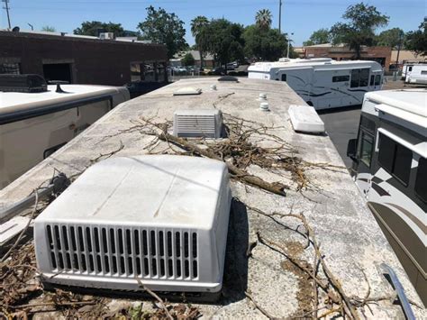 RV Roof Damage Inspection