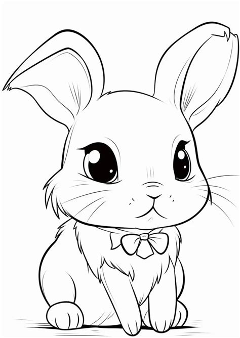 Rabbit Baby Animal Printable Kids Coloring Pages