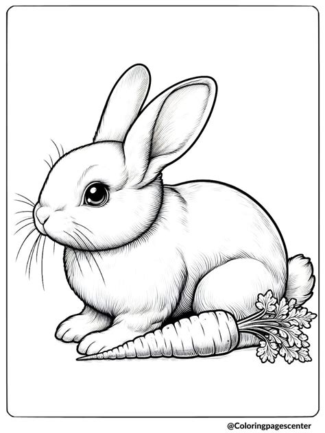 Rabbit Coloring Pages For Adults