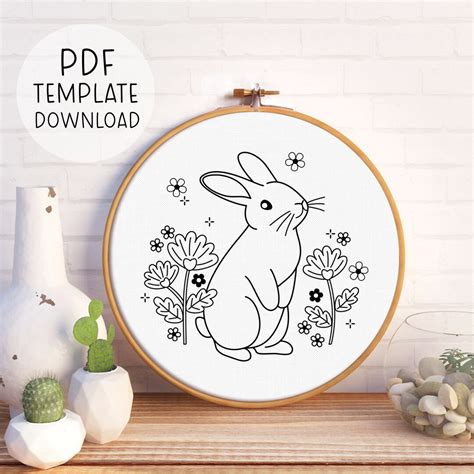 Rabbit Embroidery Patterns