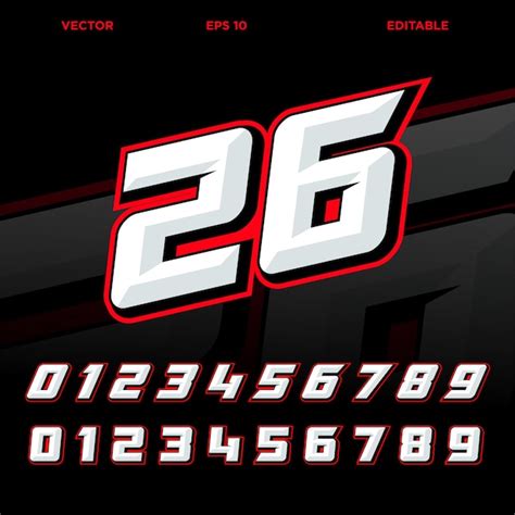 Race Number Template