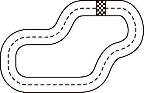 Race Track Coloring Page