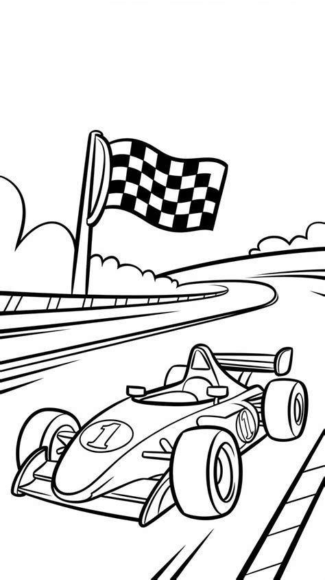 Raceauto Kleurplaat Auto
