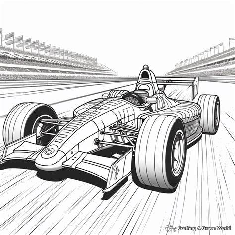 Racecar Coloring Page