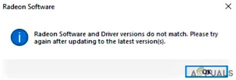 Radeon Software And Drivers Dont Match