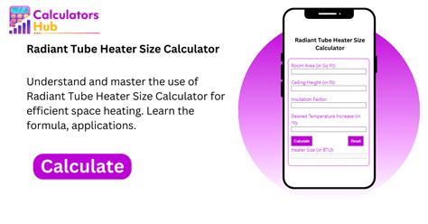 Radiant Tube Heater Sizing Calculator