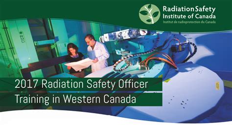 Radiation safety officer training in Ontario