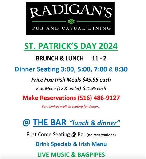 Radigan S Pub And Casual Dining Reviews Menu Hempstead