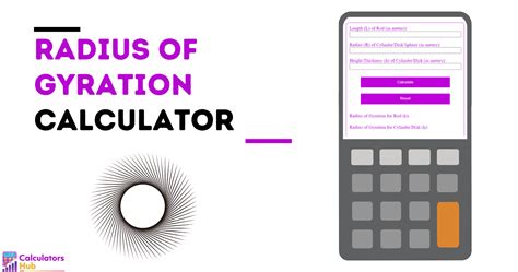 Calculate Your Object's Radius of Gyration with Our Online Calculator!