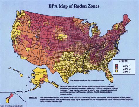 Radon Map Of The Us