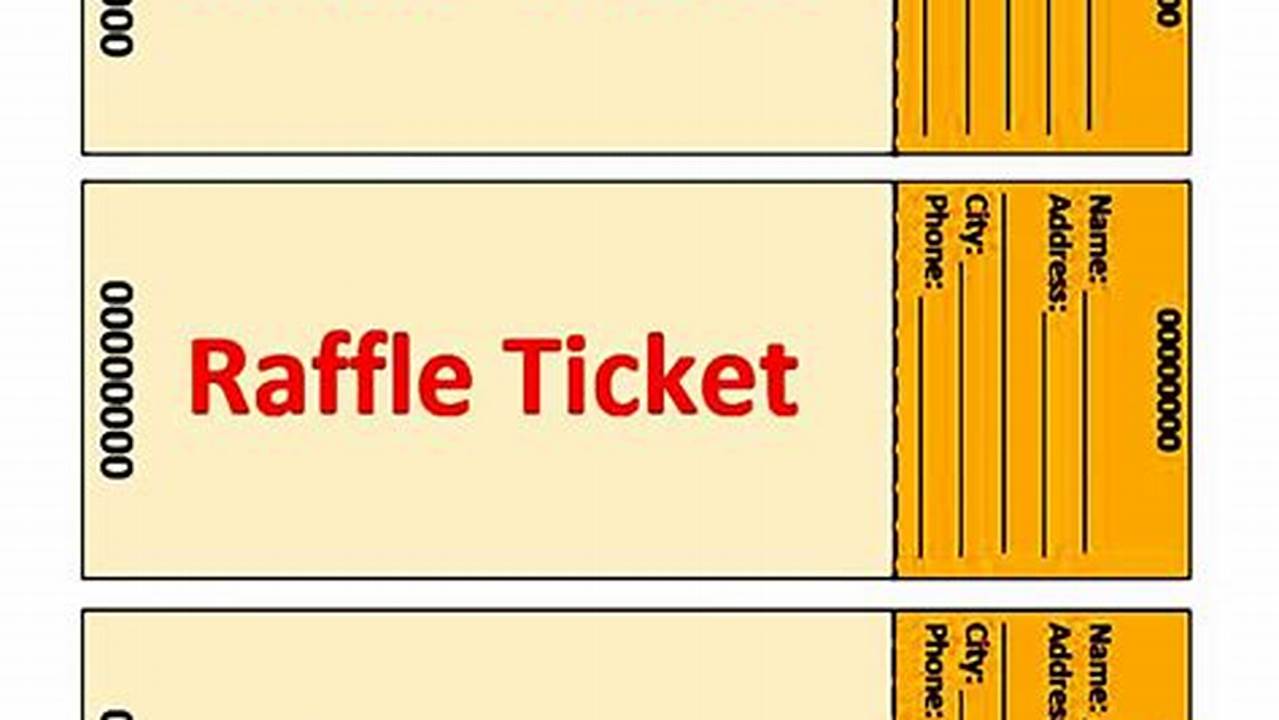 Free Raffle Ticket Templates: Your Guide to Customization and Success