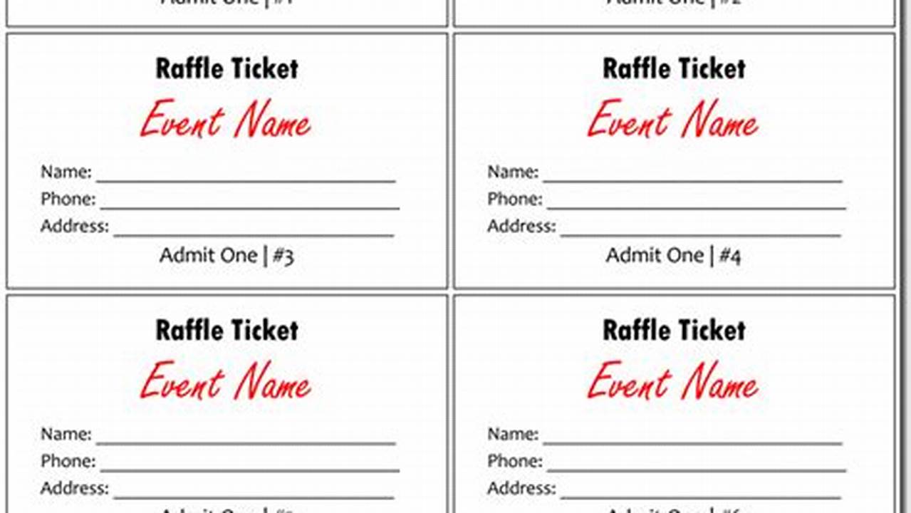 Mastering Raffle Tickets Templates: The Ultimate Guide for Sample Templates