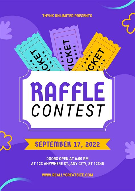 Raffle Flyer Template Word