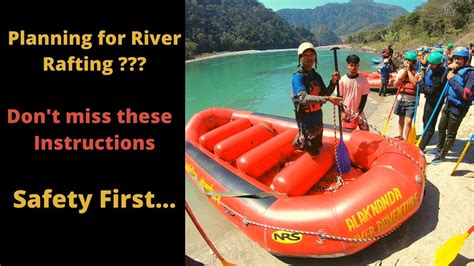 Rafting Safety Instructions