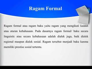 Ragam Formal