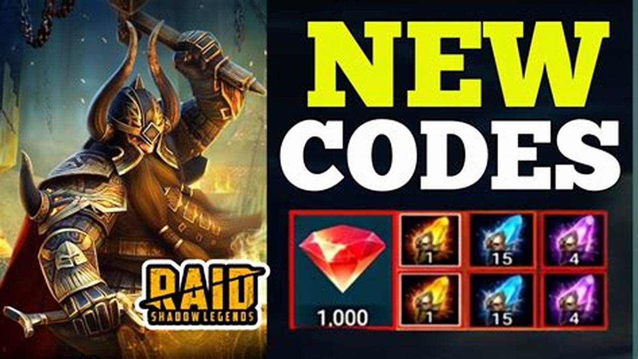 Raid Promo Codes April 2025