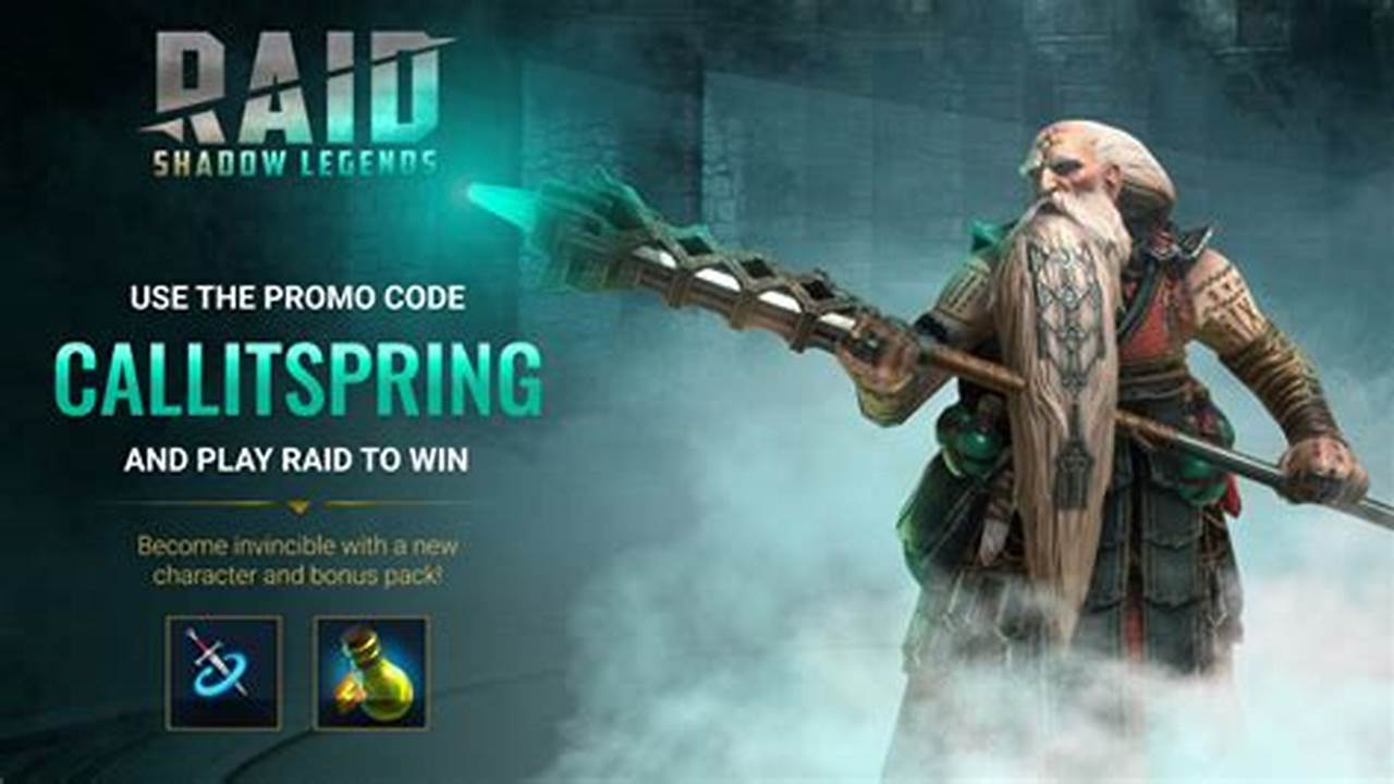 Raid Shadow Legends Promo Code January 2024