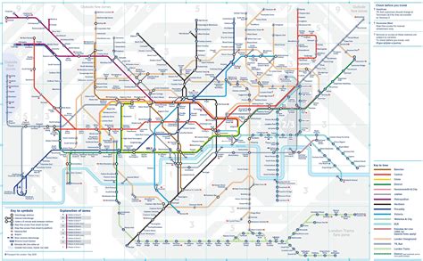 London Tube and Rail maps