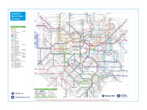 London Tube and Rail maps