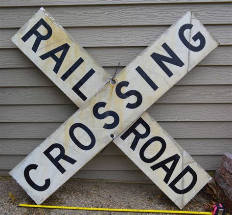 Railroad Crossing Sign Antique
