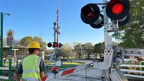 Railroad Crossing Sign Broken
