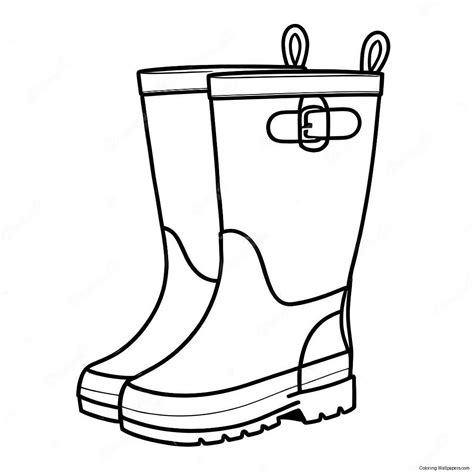 Rain Boots Coloring Page