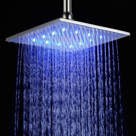 Buy Shower Head Large Rain LED Shower high quality 304 Stainless Steel rainfall