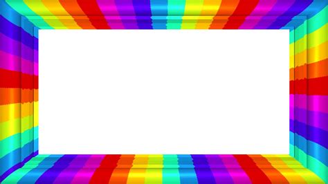 Download Rainbow Border Png Rainbow Frame Transparent Clipart Png