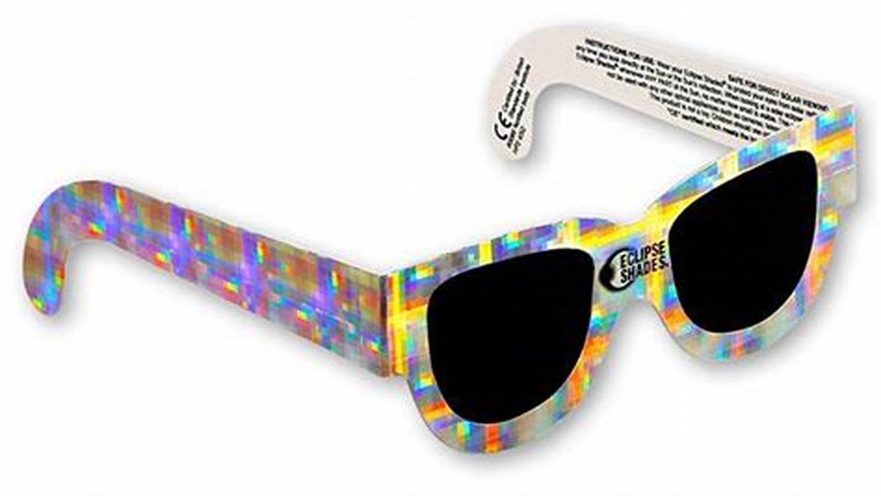 Rainbow Symphony Paper Solar Eclipse Glasses, 2024