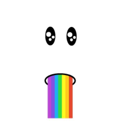 Rainbow Barf Face! - Roblox