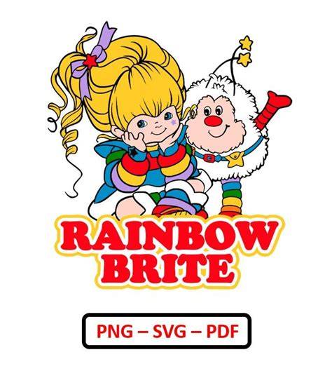 Shine Bright like a Rainbow with Premium Quality Rainbow Brite SVG Designs!