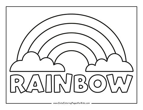 Rainbow Coloring Pages