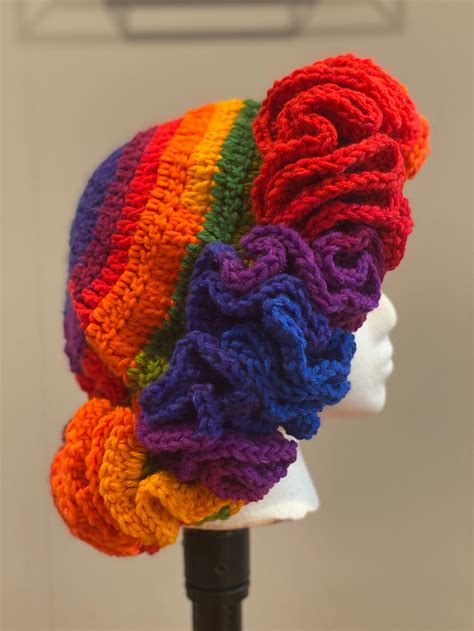 Rainbow Crochet Hat