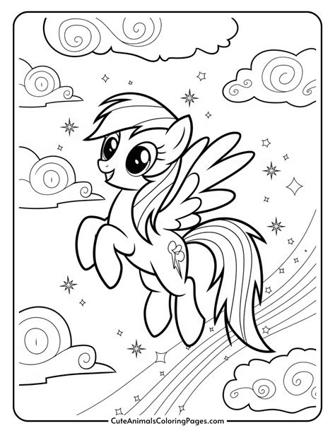 Rainbow Dash Coloring Pages Pdf