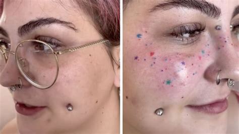 Rainbow Freckle Tattoos