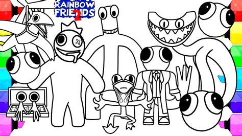 Rainbow Friends Chapter 2 Coloring Pages