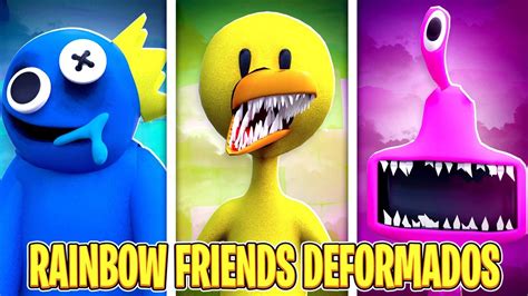 Rainbow Friends DEFORMADOS nas Transformações do Roblox 