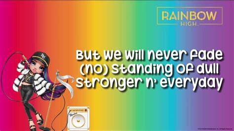 Rainbow High Lyric