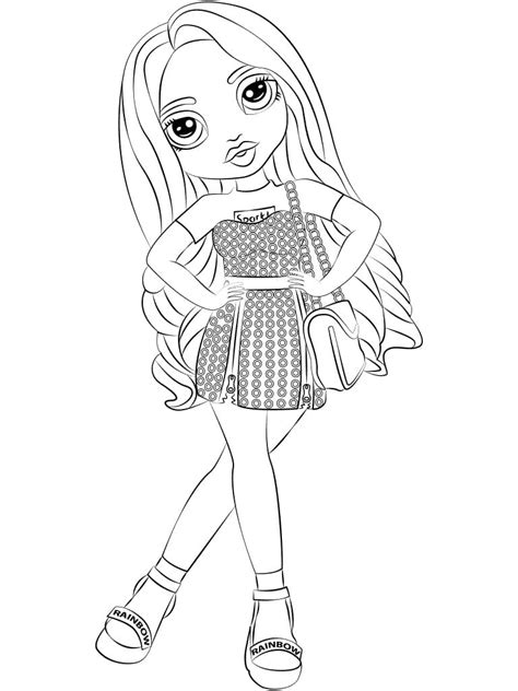 Rainbow High Printable Coloring Pages
