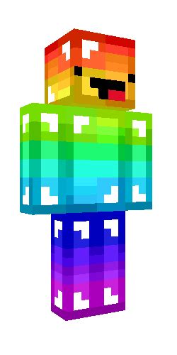 Rainbow Minecraft Character