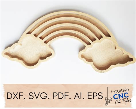 Rainbow SVG, Rainbow DXF, Cuttable File