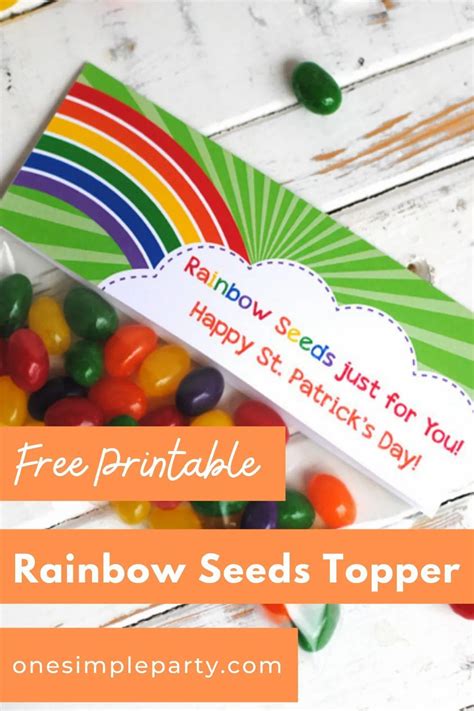 Rainbow Seeds Printable