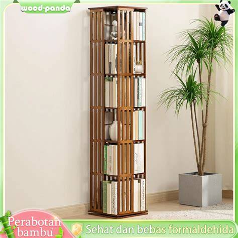 Rak Buku Bambu