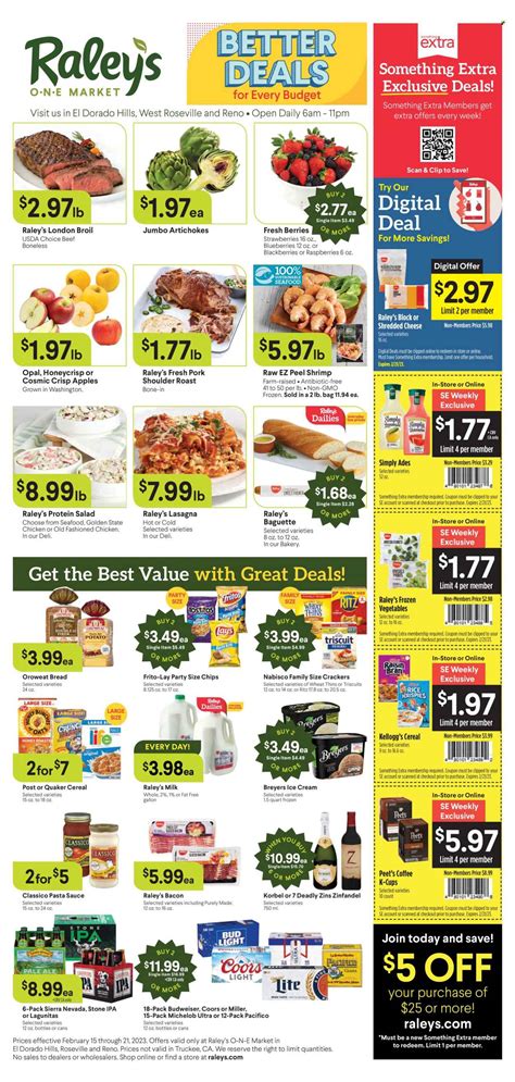 Raley's Monday Sale