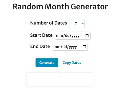 Unleash Endless Possibilities with Our Random Month Generator: Embrace Serendipity!