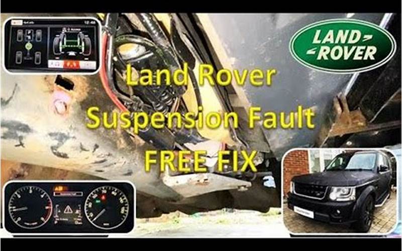 Suspension Fault Range Rover: Common Problems and Solutions