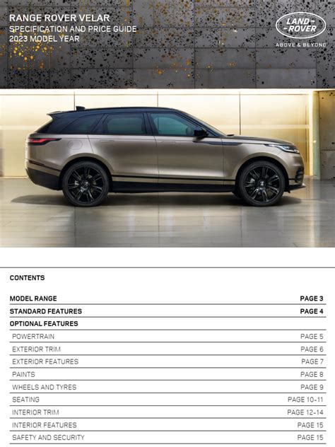 Range Rover Towing Capacity Chart