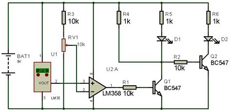 Rangkaian Elektronik Sensor Suhu Lm35