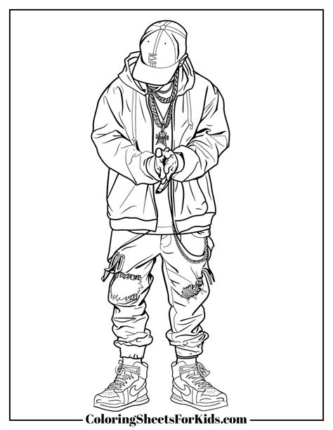 Rap Coloring Pages